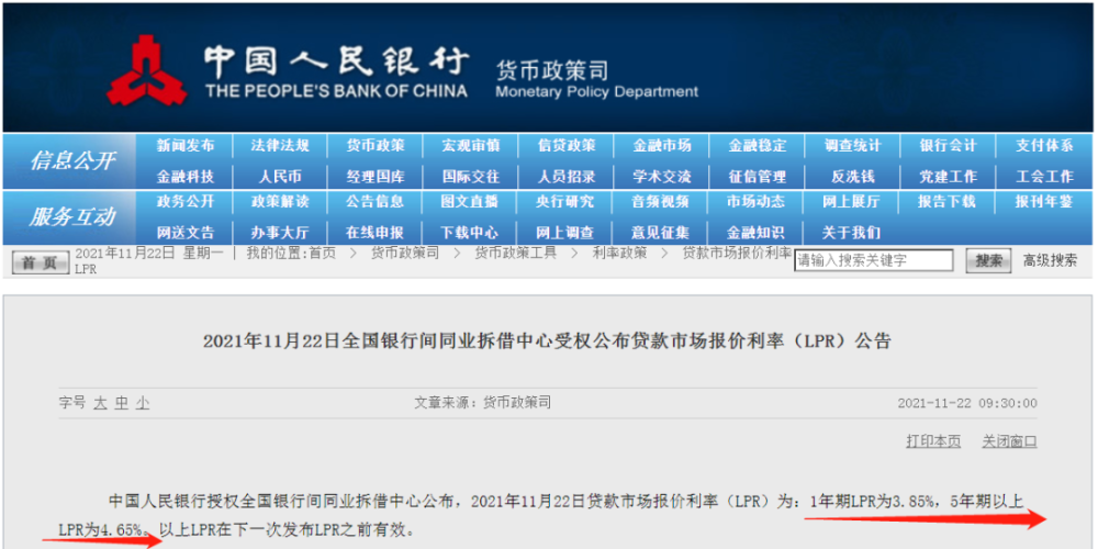 中国11月LPR公布在即，市场利率走势分析与预测