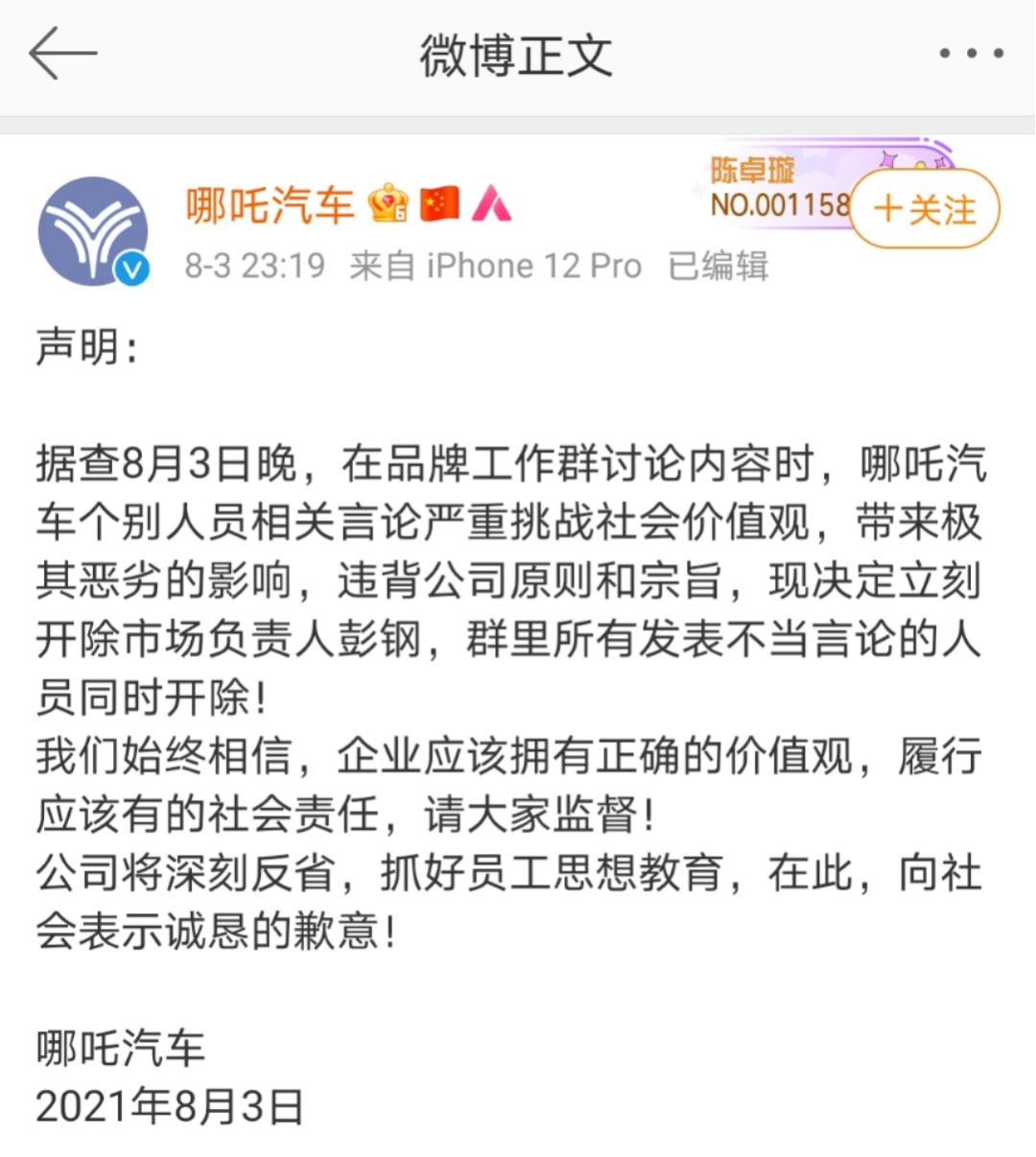 张勇卸任哪吒汽车CEO，变革之际展望未来前景